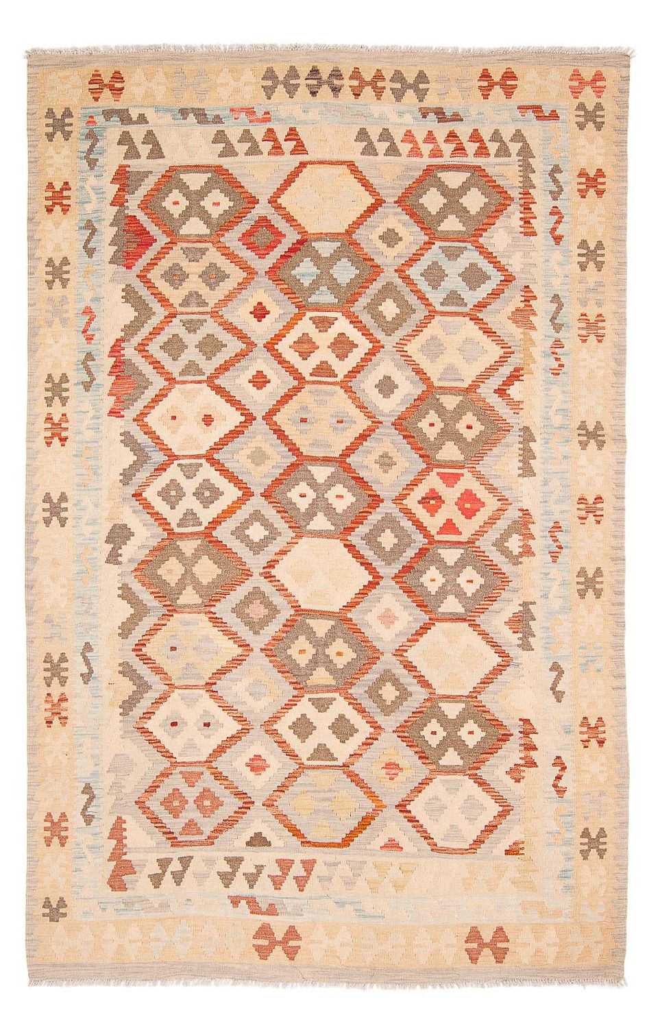 Kelim Rug - Splash - 285 x 198 cm - beige
