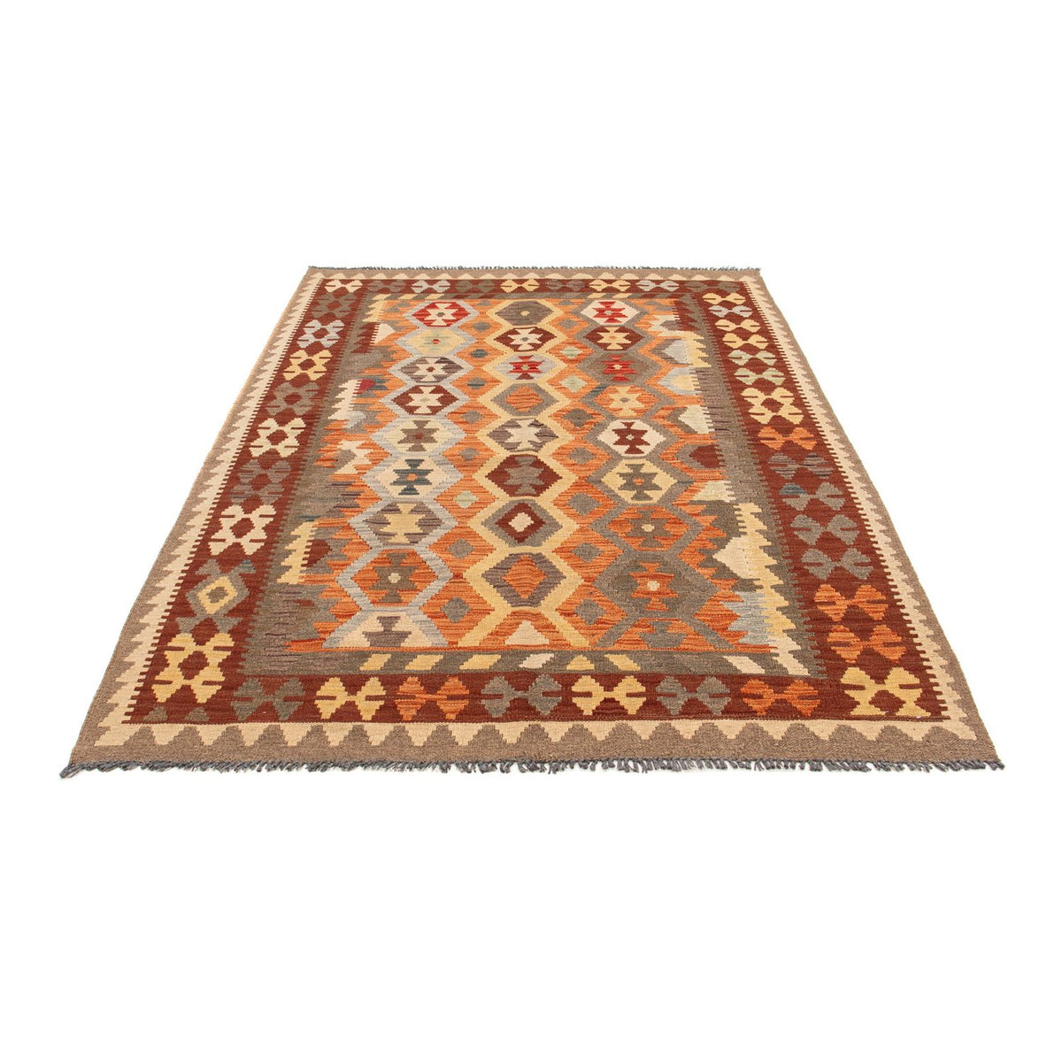 Kelim Rug - Splash - 205 x 149 cm - multicolored