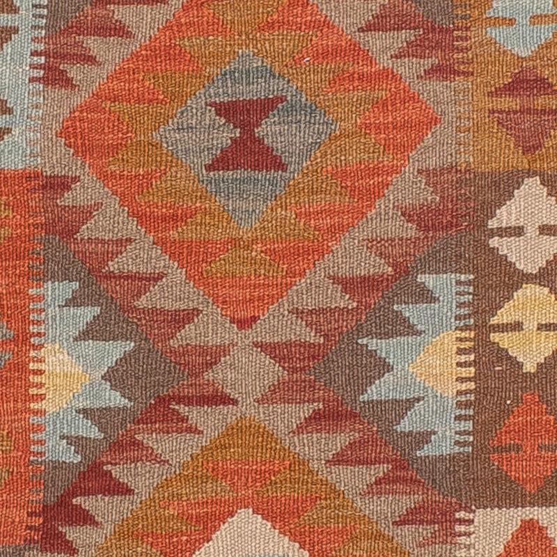 Runner Kelim Rug - Splash - 296 x 76 cm - light red