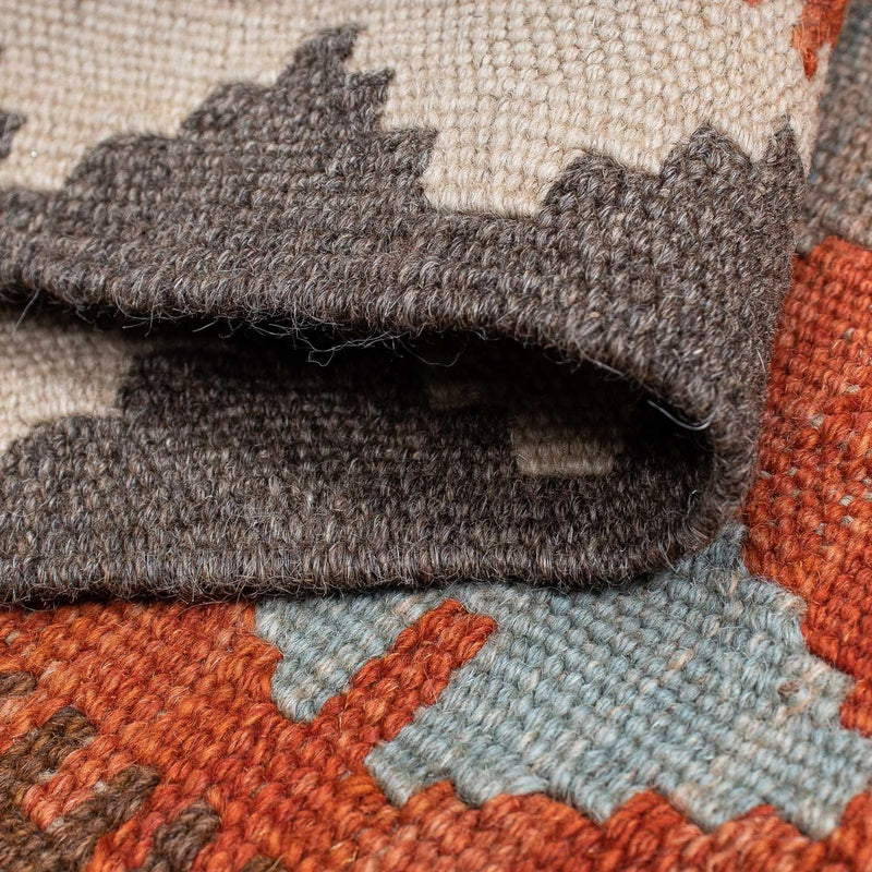 Runner Kelim Rug - Splash - 296 x 76 cm - light red