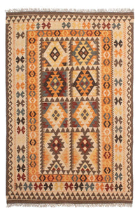 Kelim Rug - Splash - 201 x 143 cm - multicolored