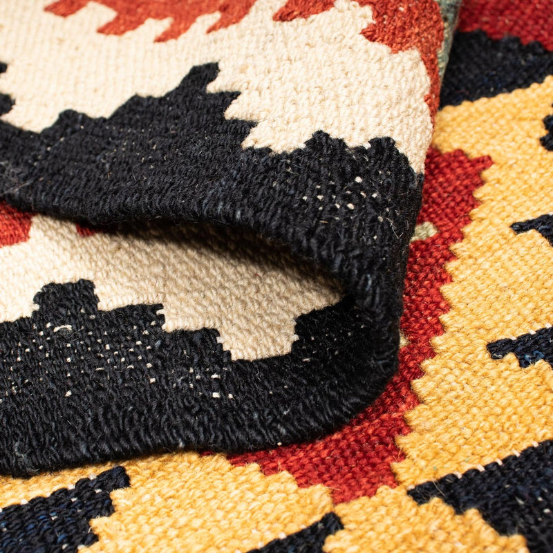 Kelim Rug - Splash - 214 x 153 cm - multicolored