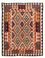 Kelim Rug - Splash - 189 x 157 cm - multicolored