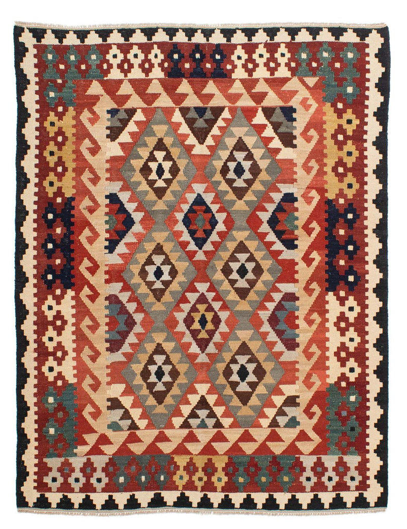 Kelim Rug - Splash - 189 x 157 cm - multicolored