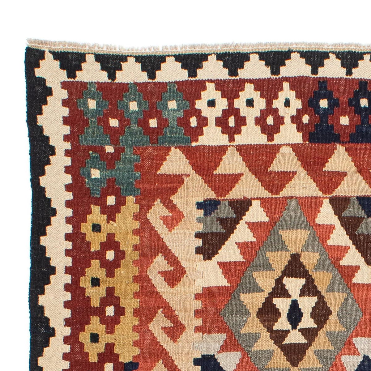 Kelim Rug - Splash - 189 x 157 cm - multicolored