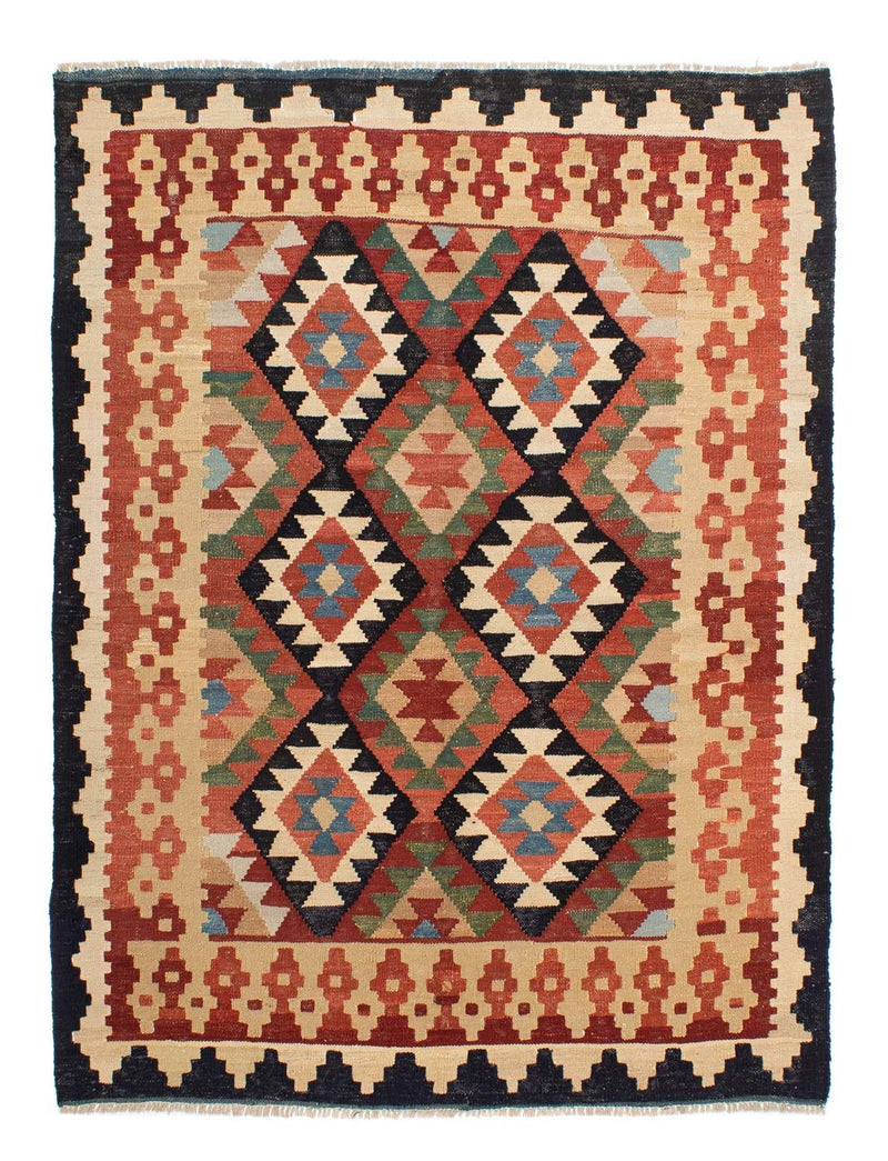 Kelim Rug - Splash - 202 x 155 cm - multicolored