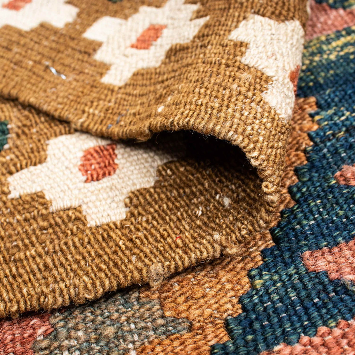 Runner Kelim Rug - Oriental - 200 x 101 cm - light brown