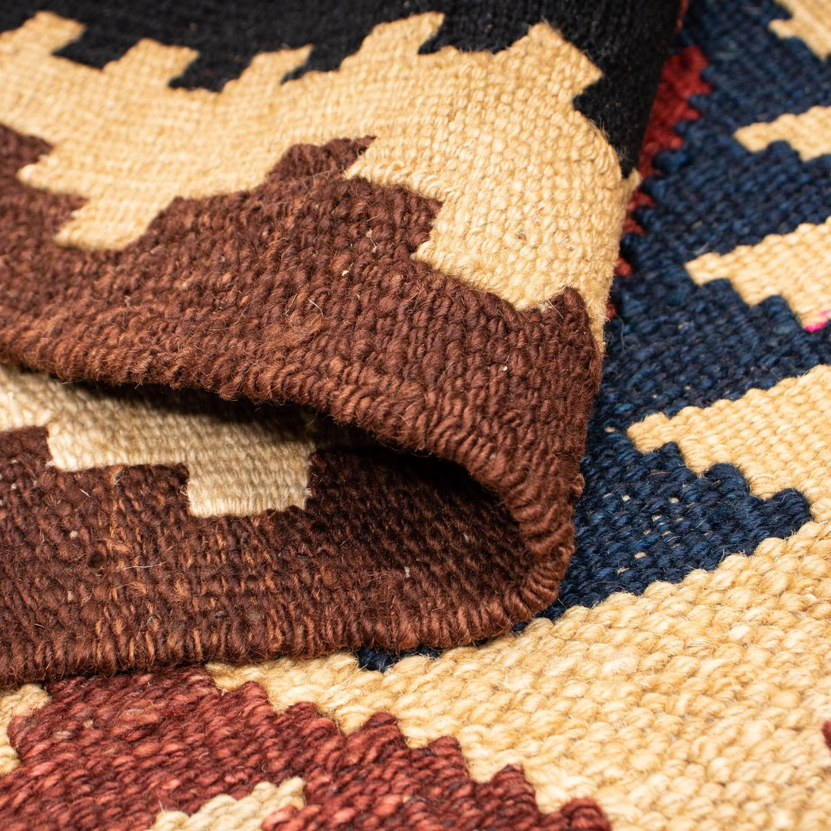 Kelim Rug - Splash - 203 x 153 cm - multicolored