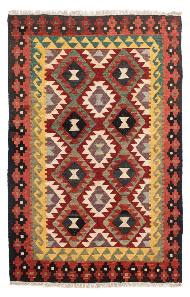 Kelim Rug - Splash - 194 x 126 cm - multicolored