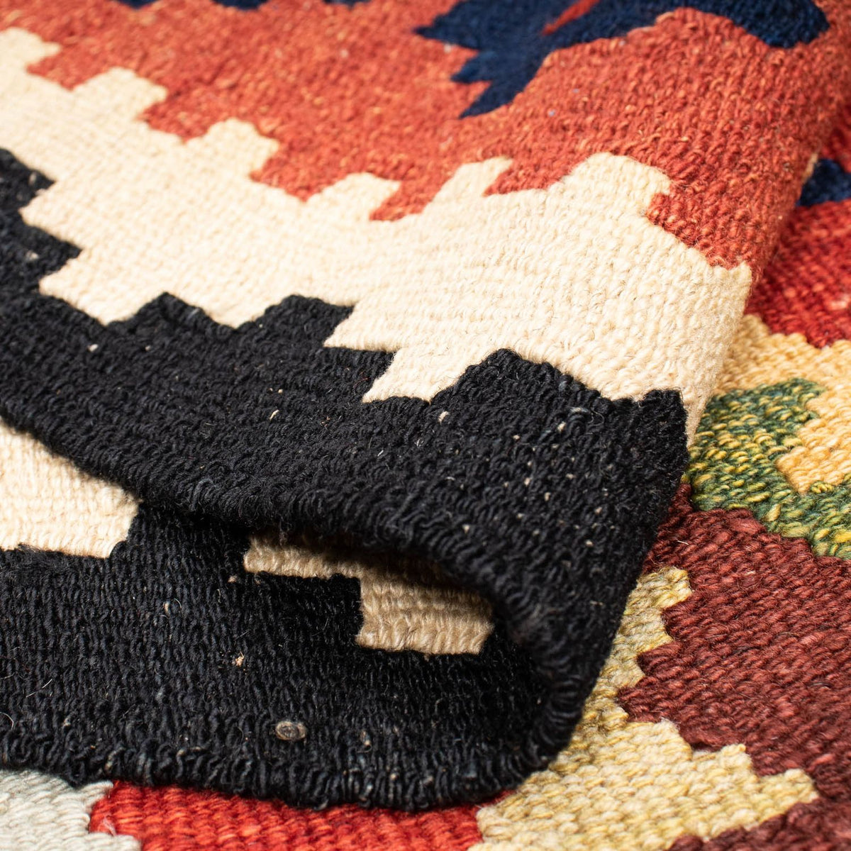 Kelim Rug - Splash - 176 x 155 cm - multicolored