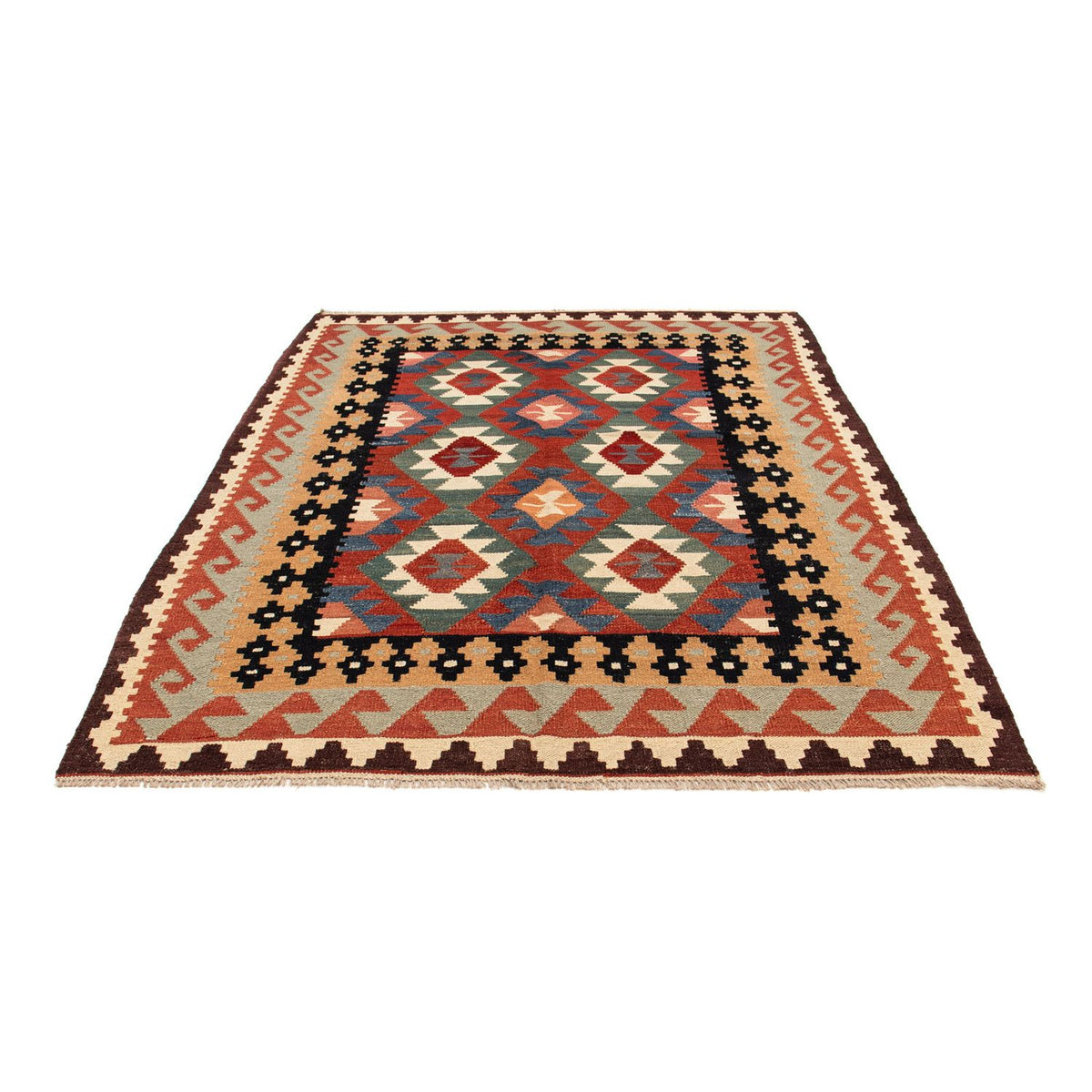 Kelim Rug - Splash - 207 x 155 cm - multicolored