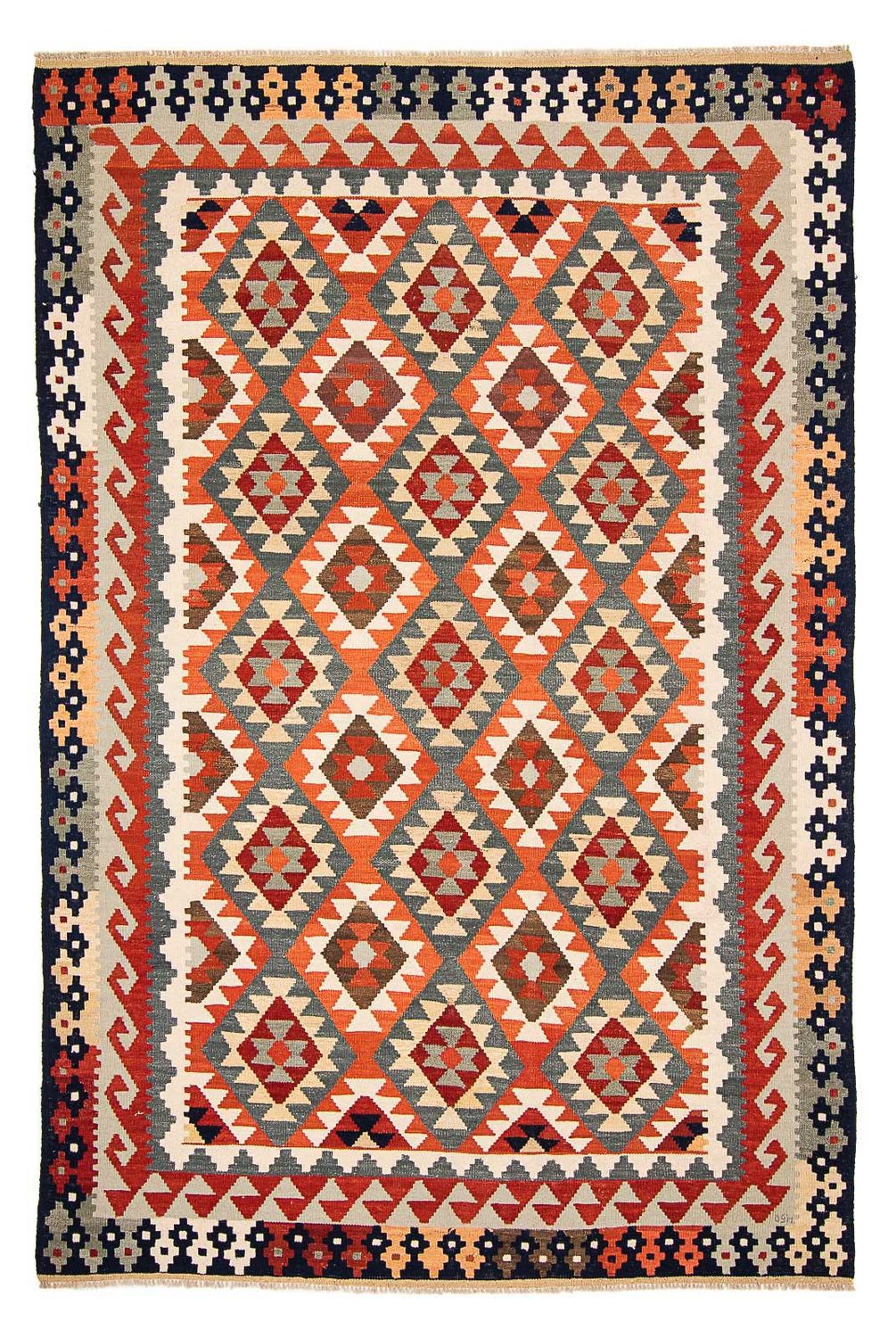Kelim Rug - Splash - 301 x 207 cm - multicolored