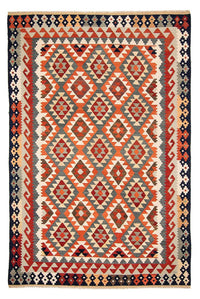 Kelim Rug - Splash - 301 x 207 cm - multicolored