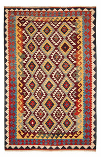 Kelim Rug - Splash - 302 x 205 cm - multicolored