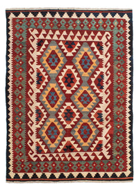 Kelim Rug - Splash - 203 x 147 cm - multicolored