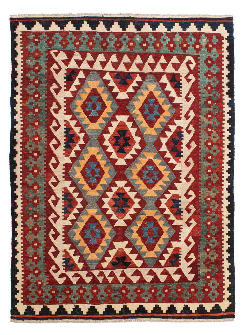 Kelim Rug - Splash - 203 x 147 cm - multicolored