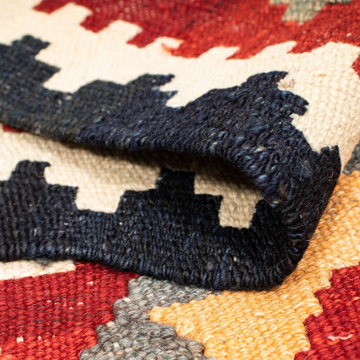 Kelim Rug - Splash - 203 x 147 cm - multicolored