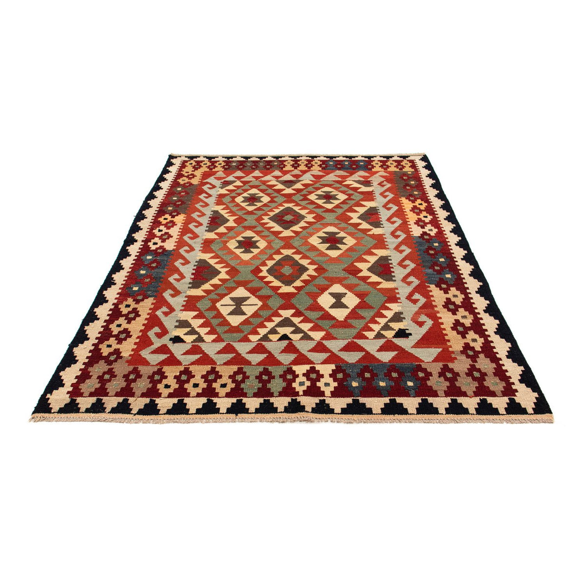 Kelim Rug - Splash - 215 x 157 cm - multicolored