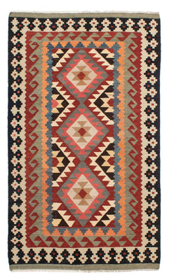 Kelim Rug - Splash - 206 x 123 cm - multicolored