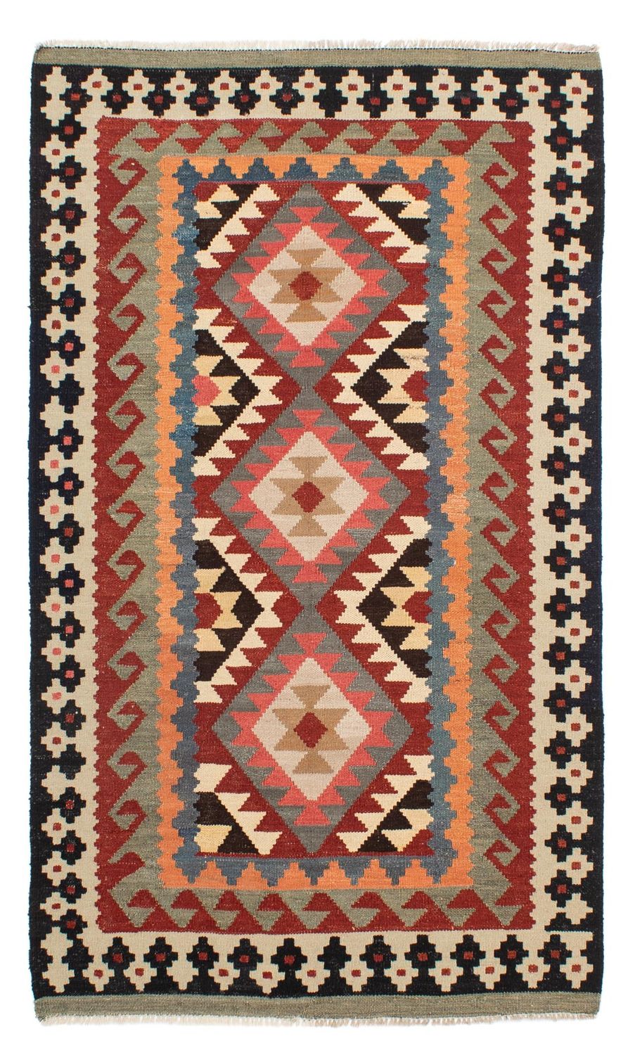 Kelim Rug - Splash - 206 x 123 cm - multicolored