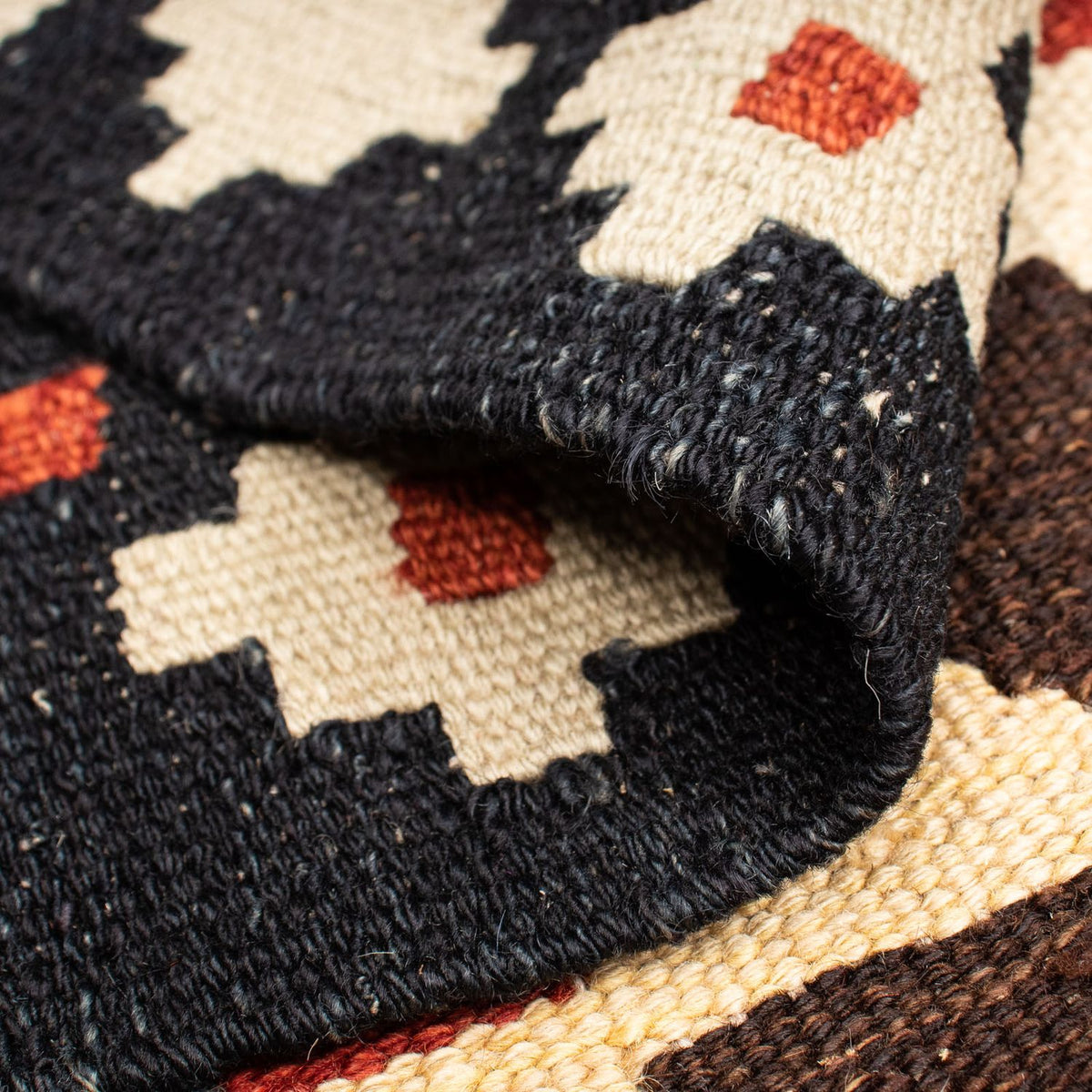 Kelim Rug - Splash - 206 x 123 cm - multicolored