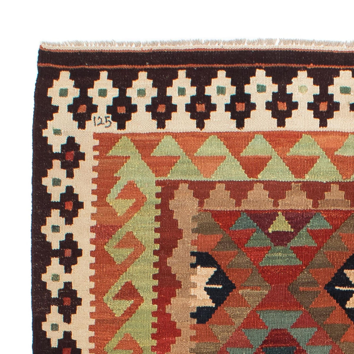 Kelim Rug - Splash - 211 x 154 cm - multicolored