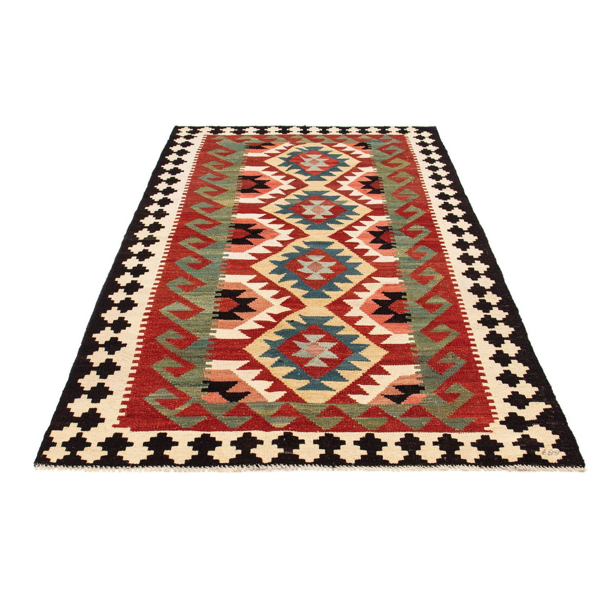Runner Kelim Rug - Splash - 224 x 129 cm - multicolored