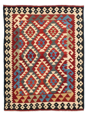 Kelim Rug - Splash - 199 x 163 cm - multicolored