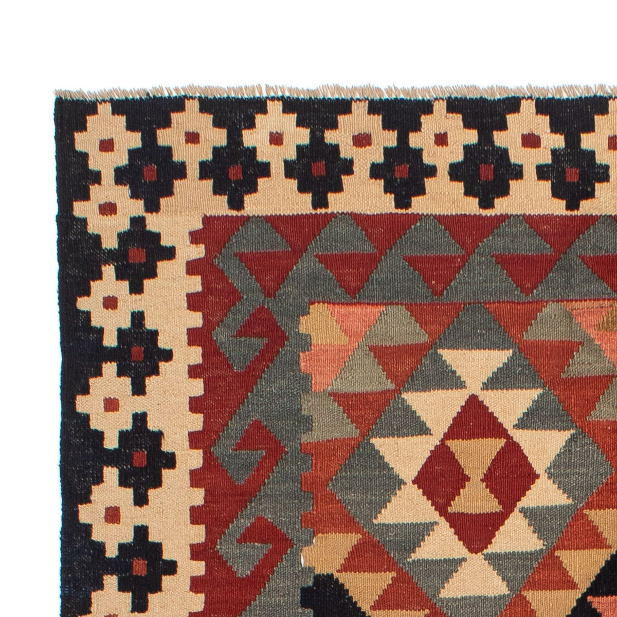 Kelim Rug - Splash - 207 x 146 cm - multicolored