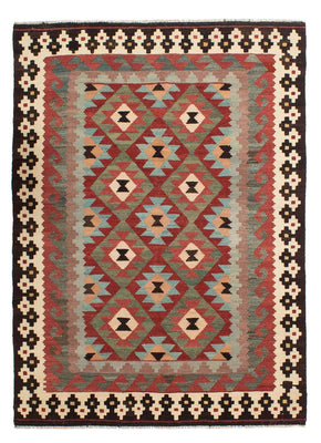 Kelim Rug - Splash - 207 x 150 cm - multicolored