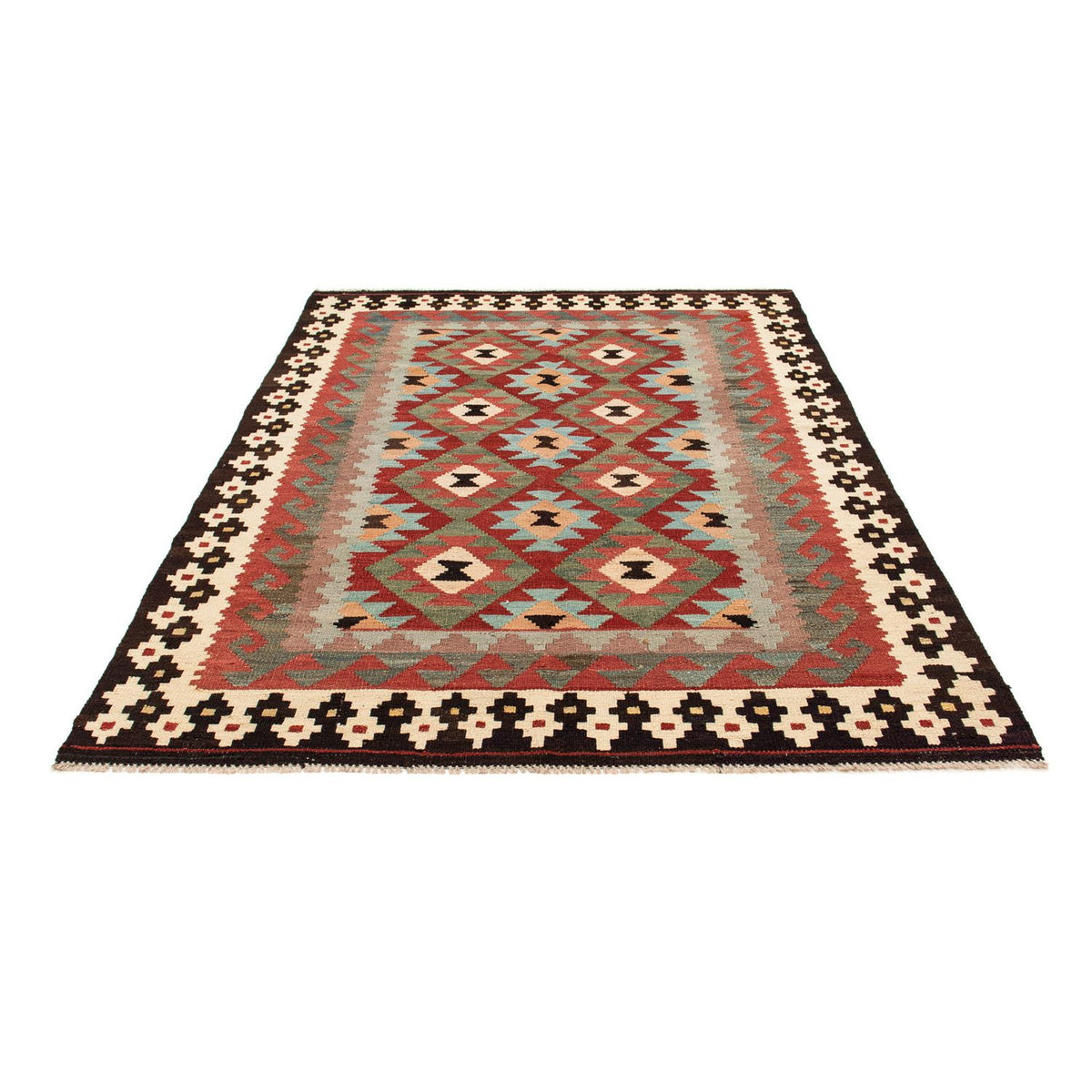 Kelim Rug - Splash - 207 x 150 cm - multicolored