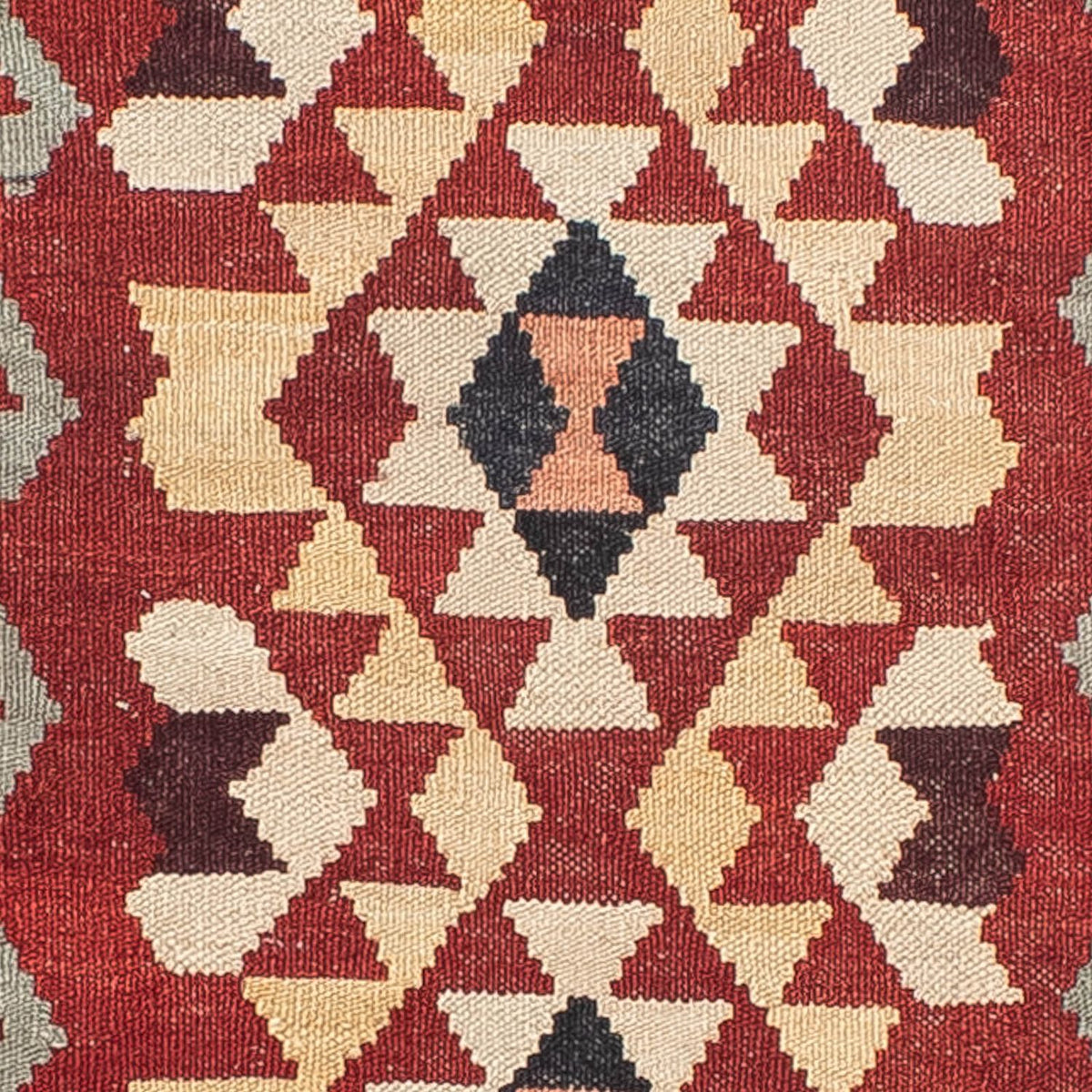 Runner Kelim Rug - Splash - 285 x 87 cm - light red