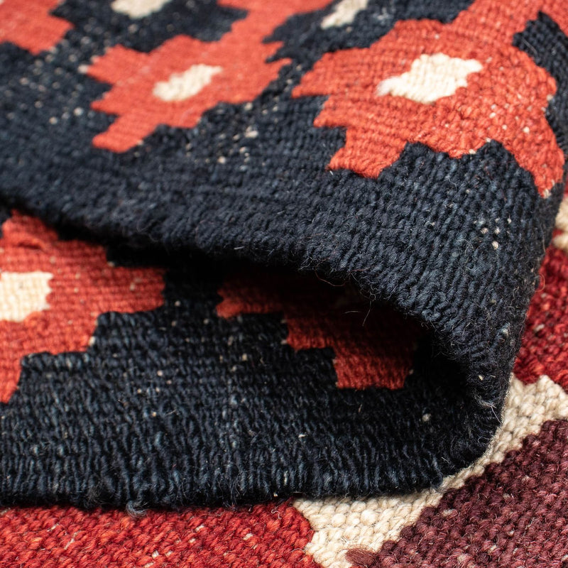 Runner Kelim Rug - Splash - 285 x 87 cm - light red