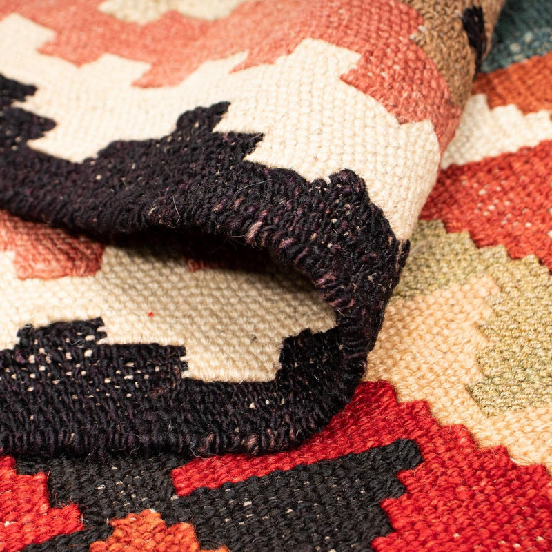 Kelim Rug - Splash - 201 x 150 cm - multicolored