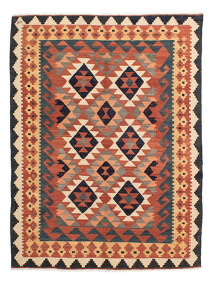 Kelim Rug - Splash - 205 x 158 cm - multicolored