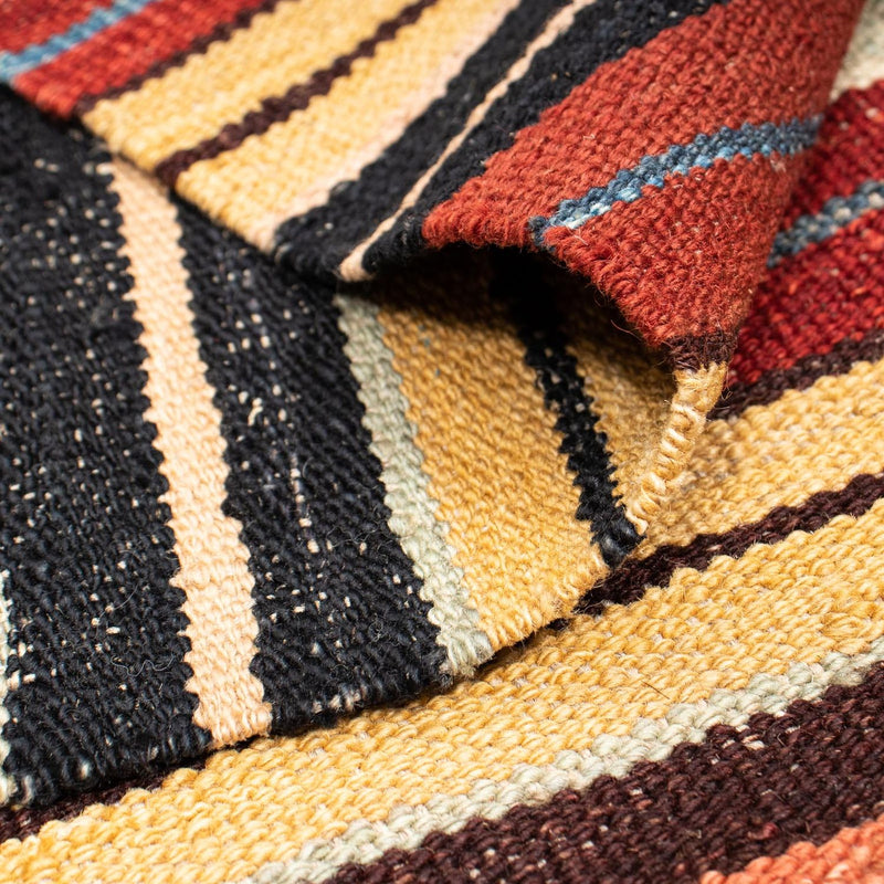 Kelim Rug - Splash - 190 x 147 cm - multicolored