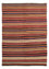 Kelim Rug - Splash - 204 x 145 cm - multicolored