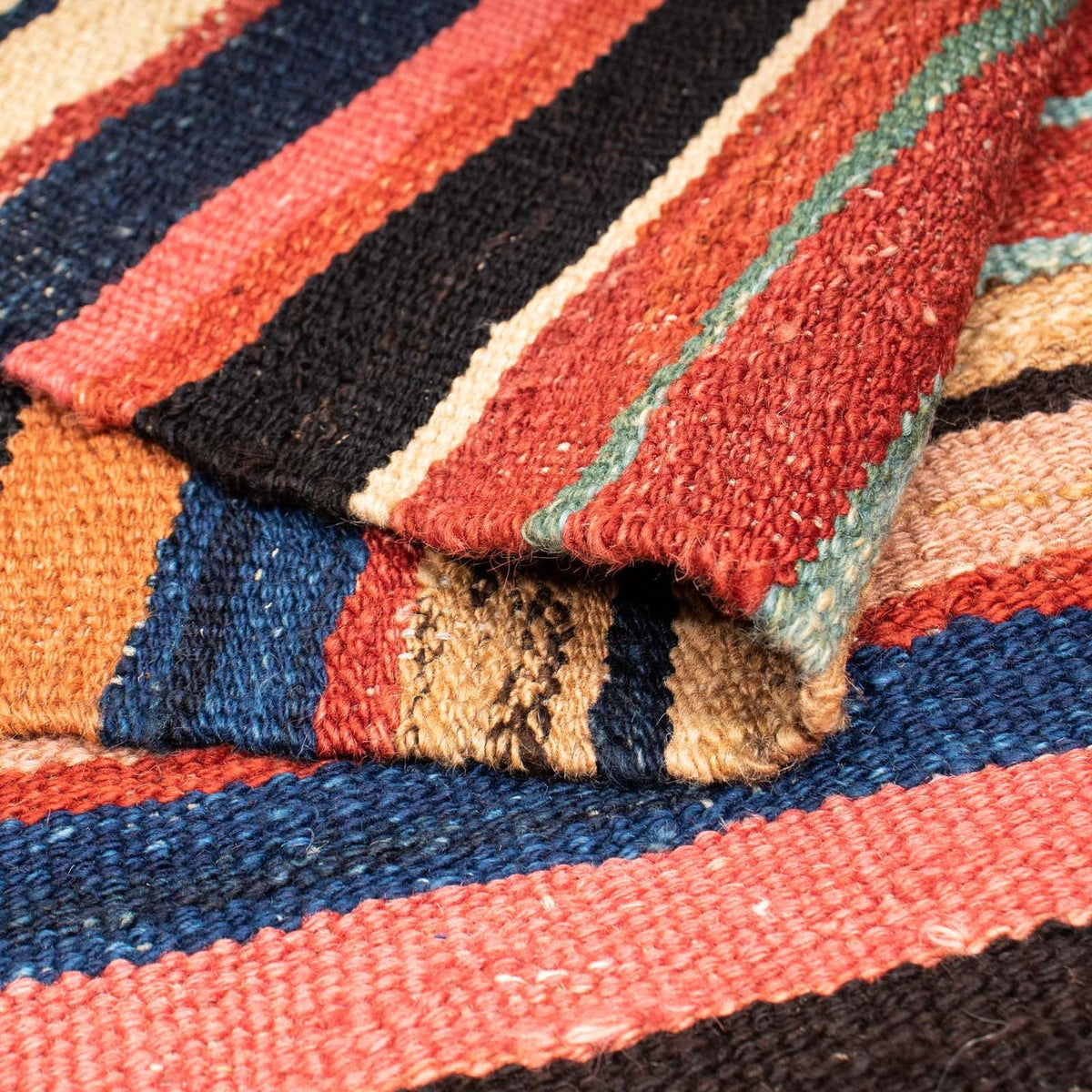 Kelim Rug - Splash - 204 x 145 cm - multicolored