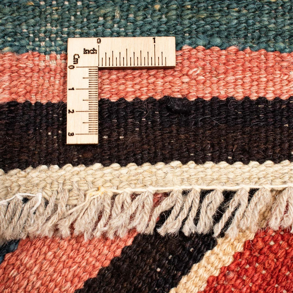 Kelim Rug - Splash - 204 x 145 cm - multicolored