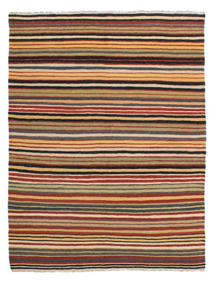 Kelim Rug - Splash - 195 x 152 cm - multicolored