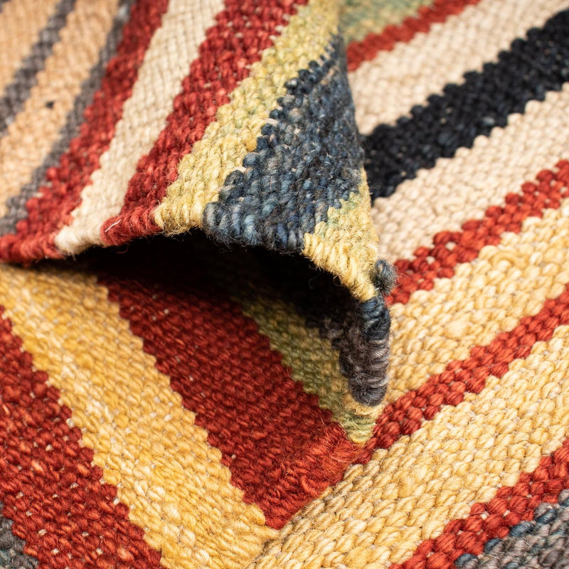 Kelim Rug - Splash - 195 x 152 cm - multicolored