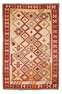 Kelim Rug - Splash - 290 x 193 cm - beige
