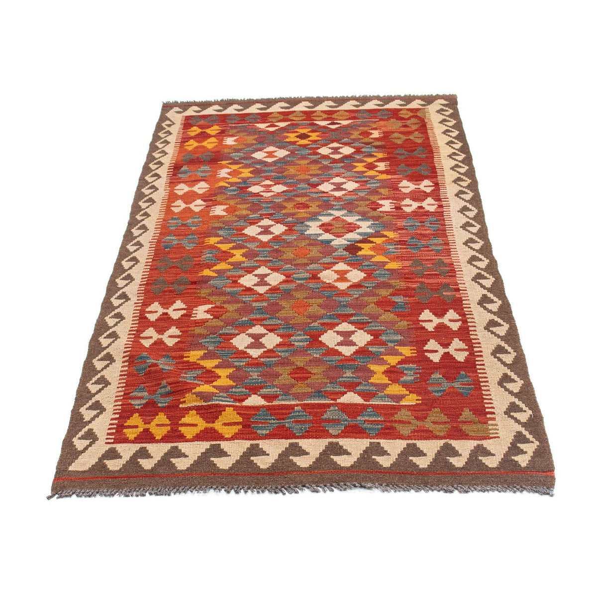 Runner Kelim Rug - Oriental - 195 x 98 cm - red