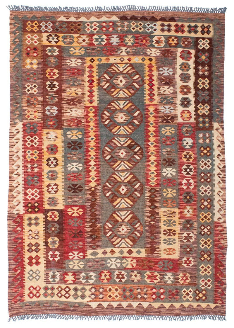 Kelim Rug - Oriental - 195 x 145 cm - multicolored
