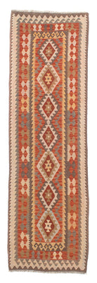 Runner Kelim Rug - Splash - 310 x 97 cm - rust