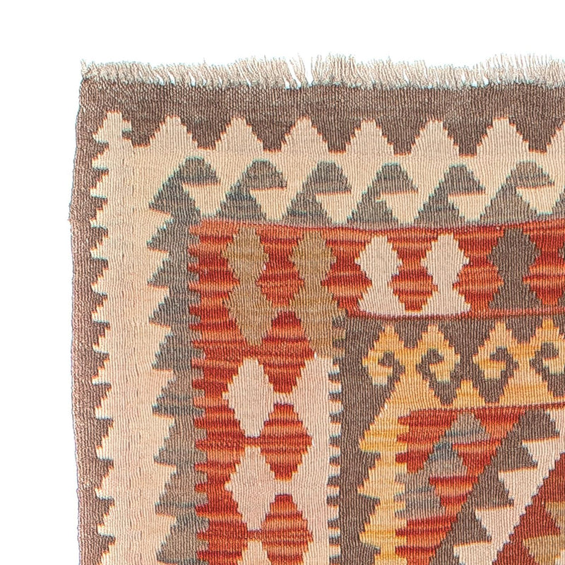 Runner Kelim Rug - Splash - 310 x 97 cm - rust