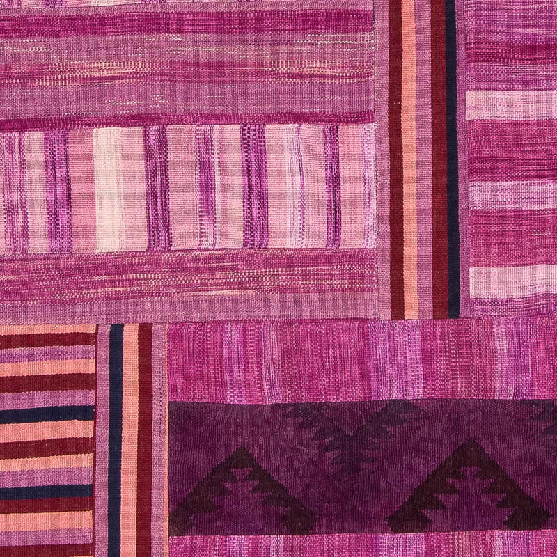 Patchwork Rug - 298 x 155 cm - purple