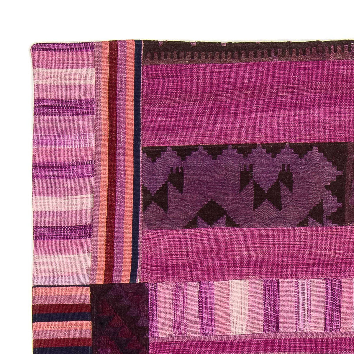 Patchwork Rug - 298 x 155 cm - purple