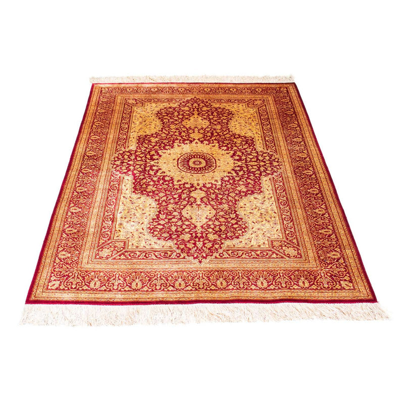 Perser Rug - Ghom - 147 x 102 cm - dark red