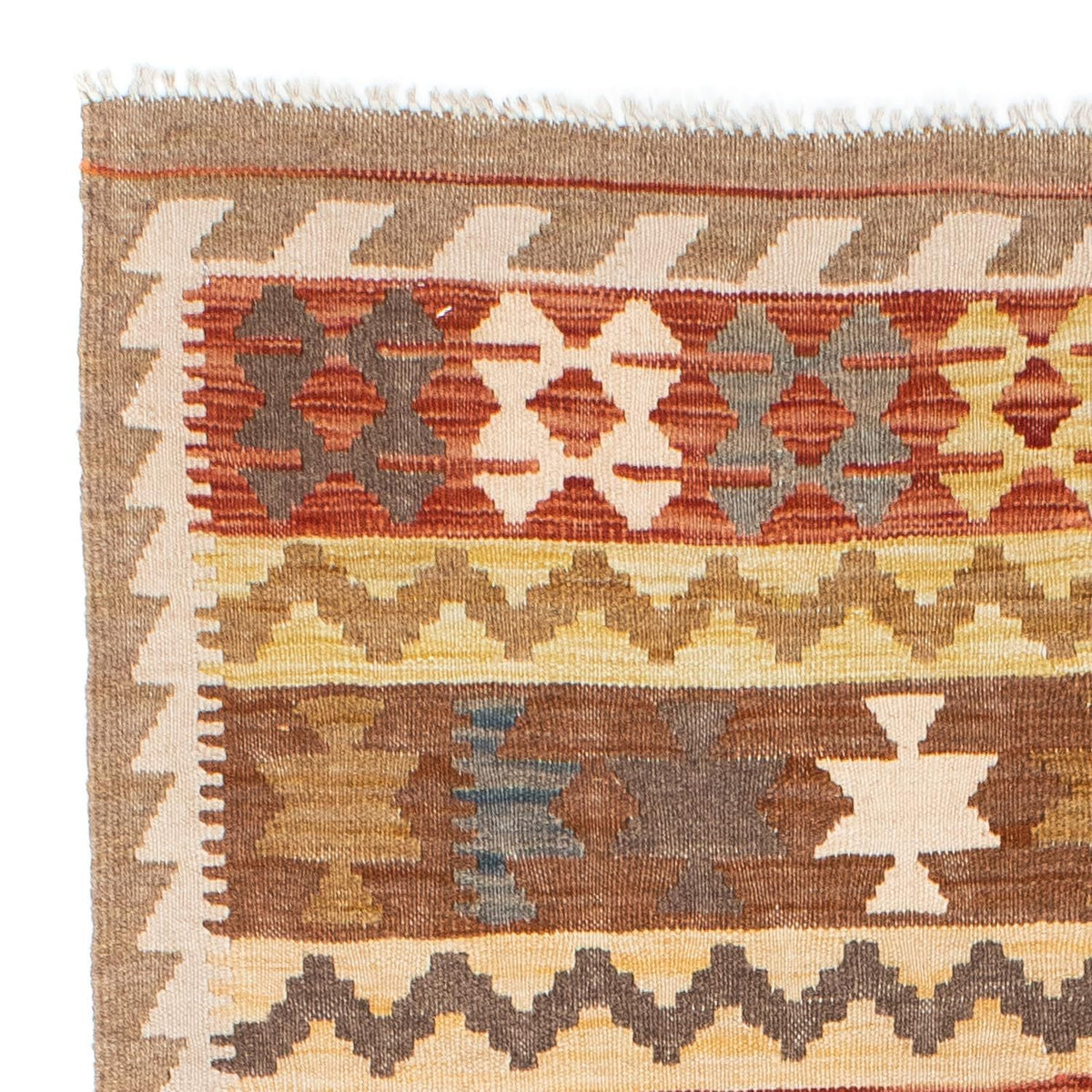 Runner Kelim Rug - Oriental - 200 x 92 cm - light brown